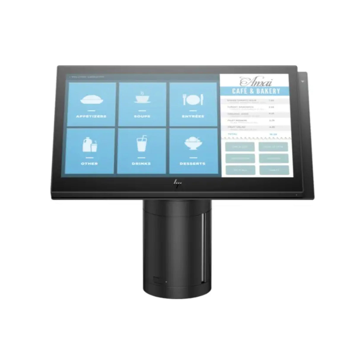 HP Engage One All-in-One System 14" FHD Touchscreen Intel Core i5-7300U 2.6 GHz 8 GB DDR4 256 GB SSD Intel UHD Graphics 620 Windows 10 Pro, Black - 1HH67AV-E021