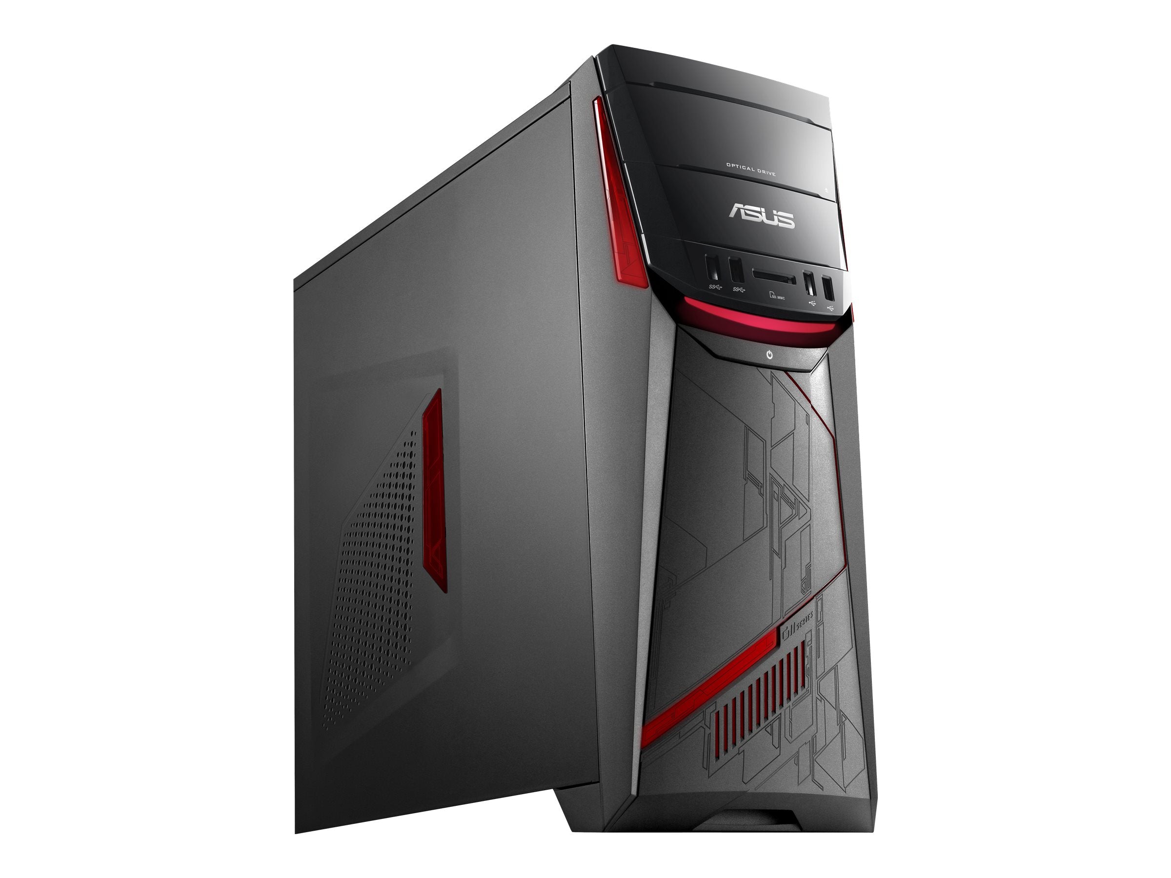 ASUS Desktop PC G11CD-US007T Intel Core i7 6th Gen 6700 (3.40 GHz) 16 GB DDR4 2 TB HDD 8 GB SSD NVIDIA GeForce GTX 970 Windows 10 Home 64-Bit